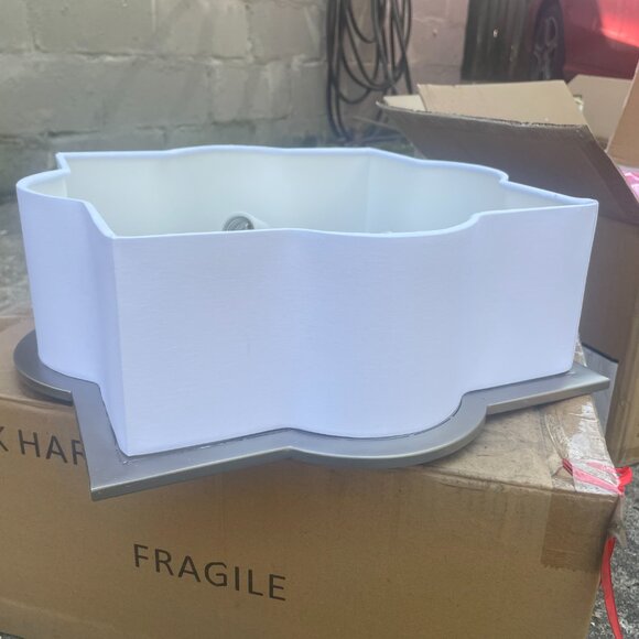 Park Harbor Javins 3 Light 15-3/8" Wide Flush Mount Drum Ceiling Fixture H 4.6in - Picture 3 of 8